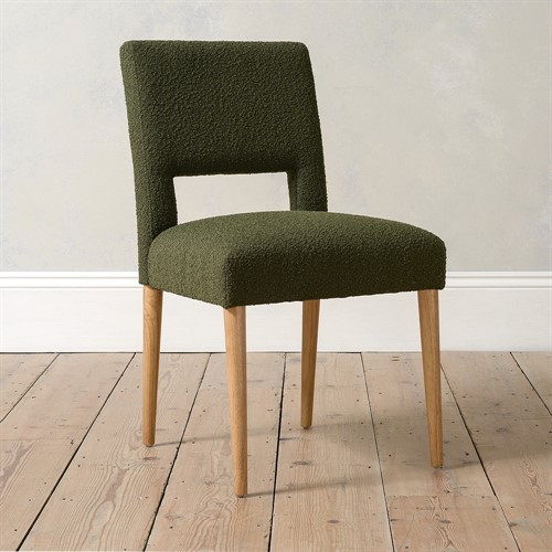 Lily Dining Chair - Boucle Green