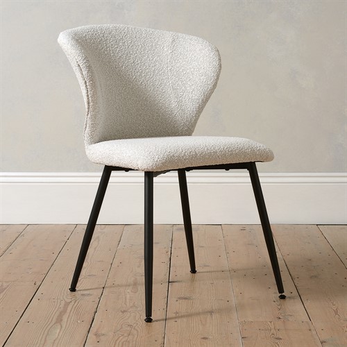Dahlia Dining Chair - Natural Boucle