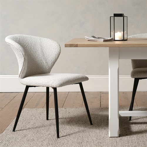 Dahlia Dining Chair - Natural Boucle