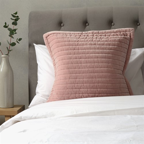 Cotton Velvet Dusky Pink Cushion 50x50cm