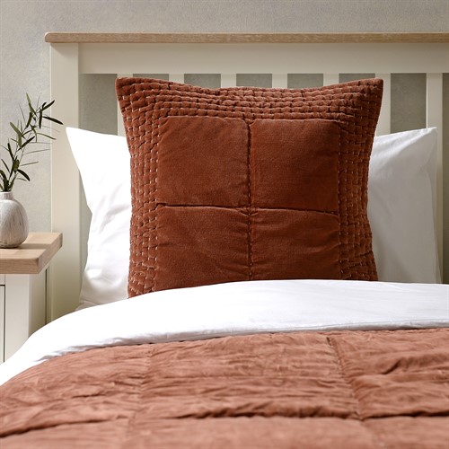 Luxury Cotton Velvet Brick Cushion 50x50cm