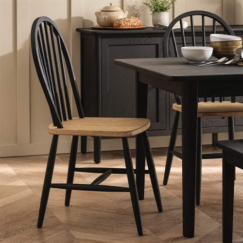 Berkeley Black Oak 2-Tone Dining Chair