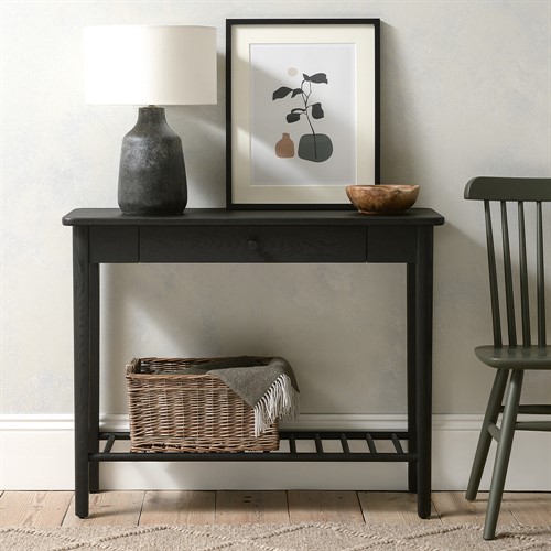 Berkeley Black Oak Console Table