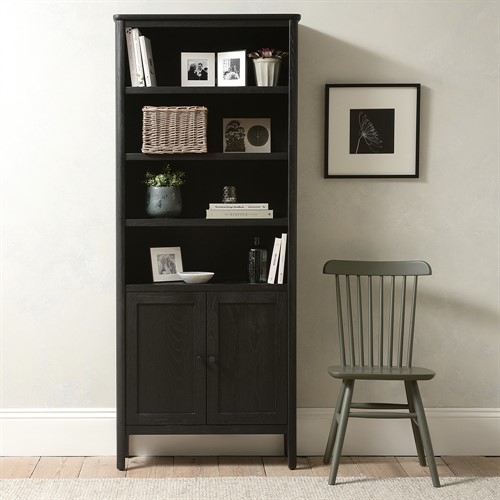 Berkeley Black Oak Alcove Bookcase