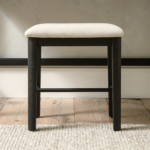 Berkeley Black Oak Dressing Table Stool