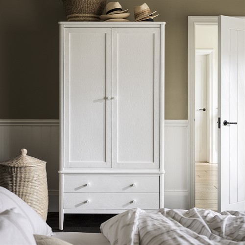 Berkeley White Oak Double Wardrobe