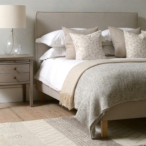 Churchill Natural Tweed Super King Upholstered Bed