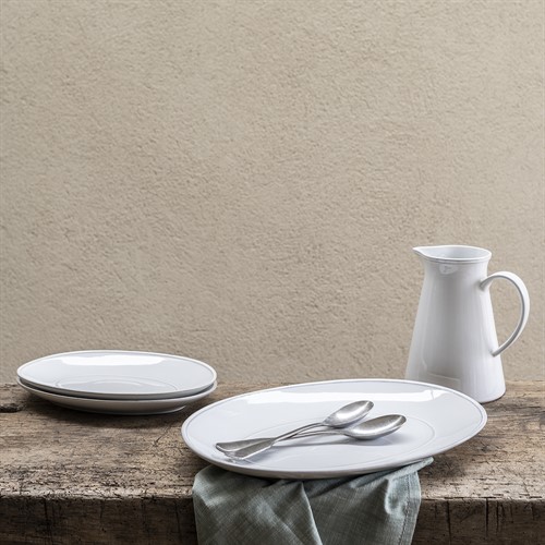 Cherwell 40cm Oval Platter - White