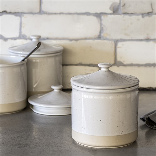 Bybrook Storage Jar with Lid - White