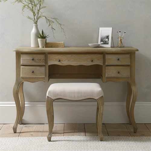 Camille Limewash Oak Dressing Table