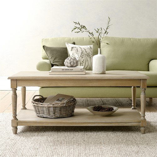 Camille Limewash Oak Coffee Table