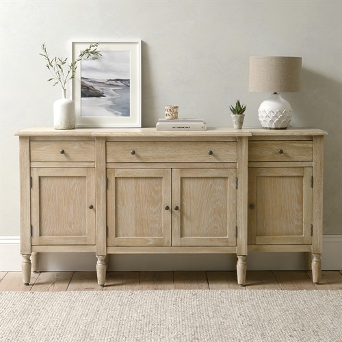 Camille Limewash Oak Extra Large Sideboard