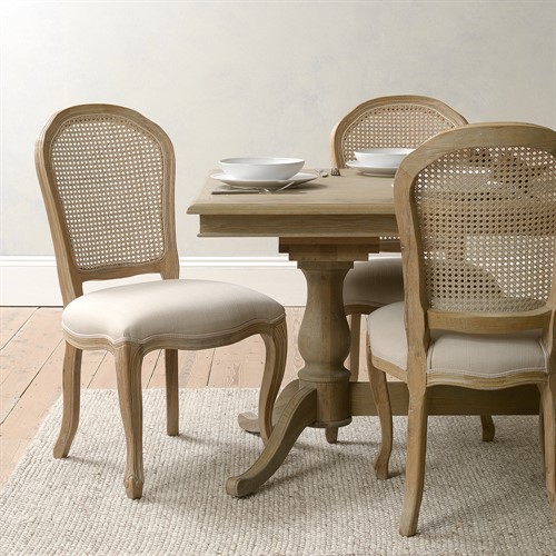 Camille Limewash Oak 6-10 Seater Extending Dining Table