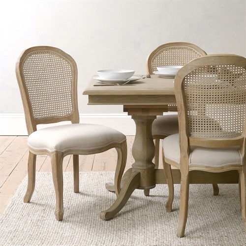 Camille Limewash Oak 6-10 Seater Extending Dining Table