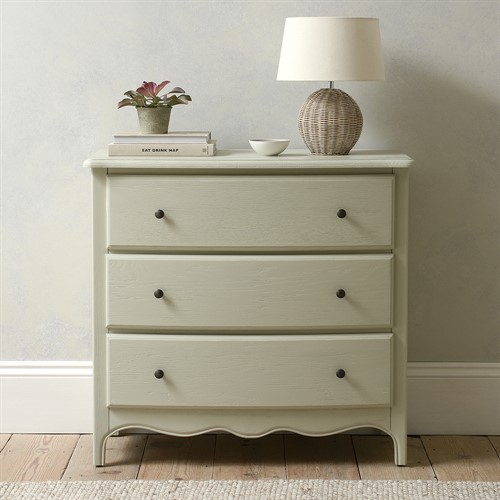 Camille French Grey 3 Drawer Chest