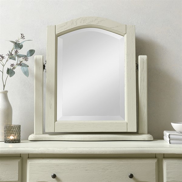 Camille French Grey Dressing Table Mirror The Cotswold Company