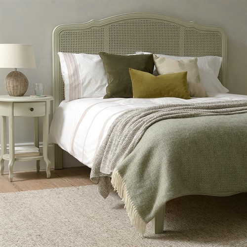 Camille French Grey Rattan Kingsize Bed