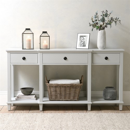 Charlbury Mineral Grey Large Console Table