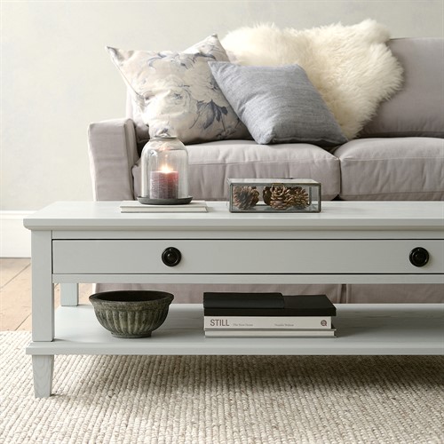 pale grey coffee table