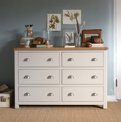 Lundy Stone 6 Drawer Wide Chest