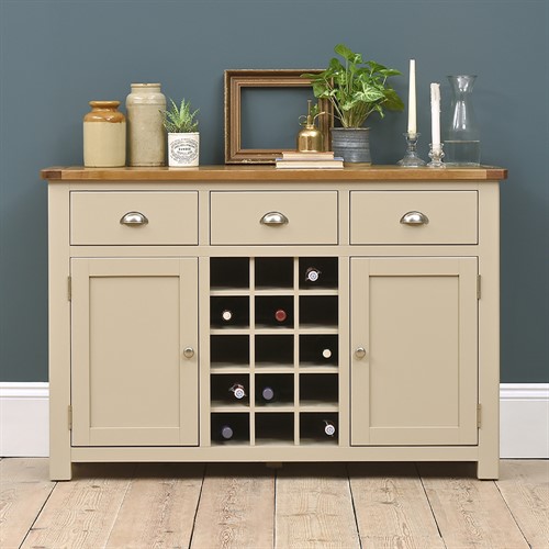 Lundy Stone Sideboard with Wine Rack