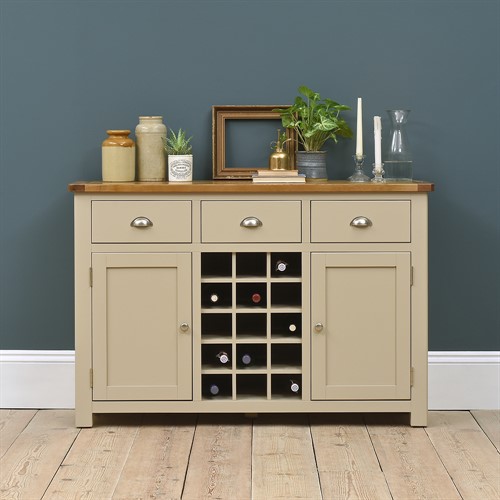 Lundy Stone Sideboard with Wine Rack