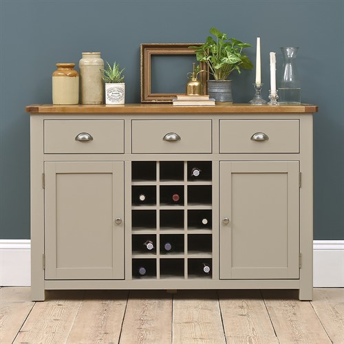Lundy Stone Sideboard with Wine Rack