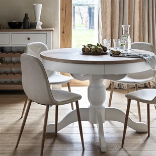 Modern Upholstered Dining Chair - Cream