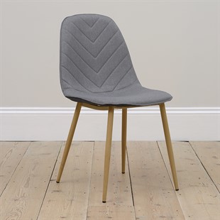 Modern Upholstered Dining Chair - Grey