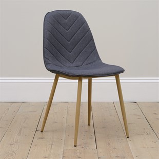Modern Upholstered Dining Chair - Ink Blue