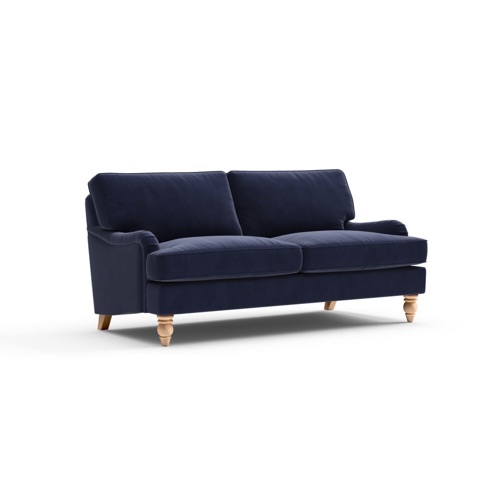 Morris - 3 Seater - Deep Blue - Matt Velvet