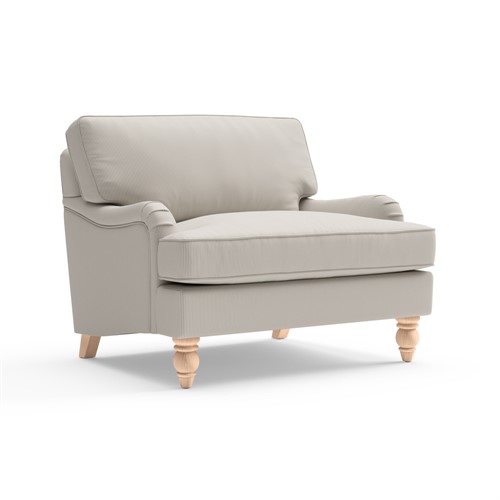 Morris - Love Seat - Natural  - Broadway Stripe