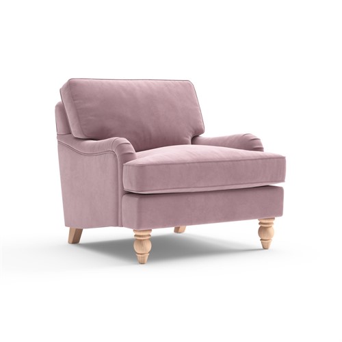 Morris - Armchair - Soft Rose - Matt Velvet