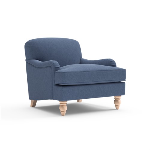 Ashbee - Armchair - Dark Blue  - Chunky Cotton