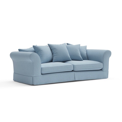 Wilson - 4 Seater - Sky Blue - House Linen Mix