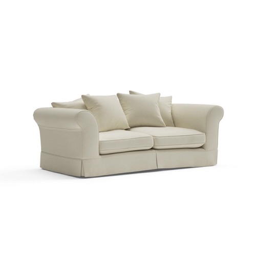 Wilson - 3 Seater - Lily White - Easyclean Linen Mix