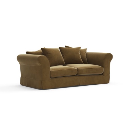 Wilson - 3 Seater - Mustard - Matt Velvet