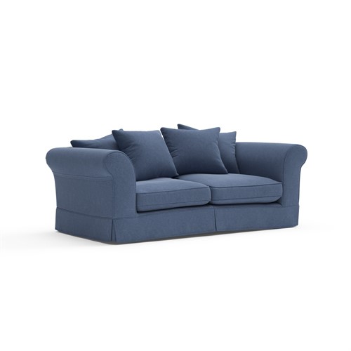 Wilson - 3 Seater - Dark Blue  - Chunky Cotton