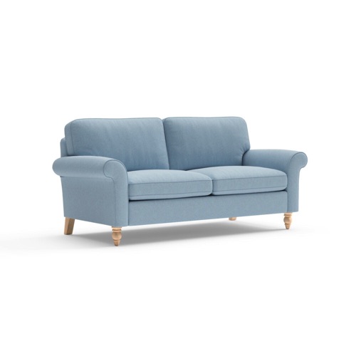 Hurley - 3 Seater - Sky Blue - House Linen Mix