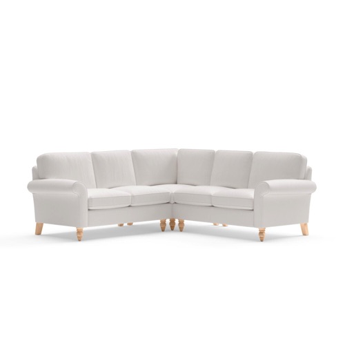 Hurley - Corner Sofa - Off White - Aquaclean Mystic