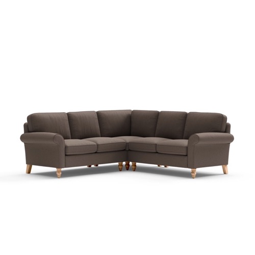 Hurley - Corner Sofa - Clay - Chunky Cotton