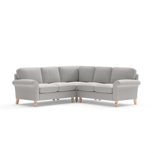 Hurley - Corner Sofa - Light grey - Chunky Cotton