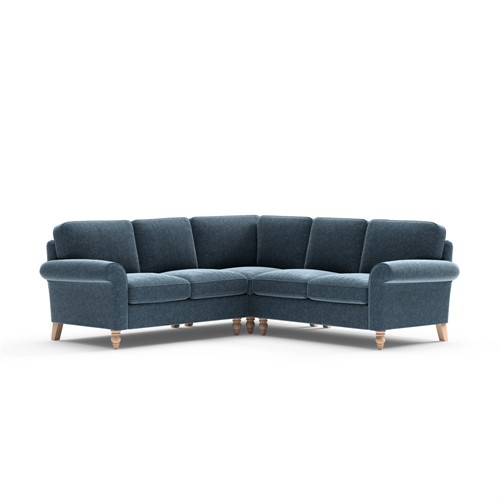 Hurley - Corner Sofa - Dark Blue  - Aquaclean Oxford