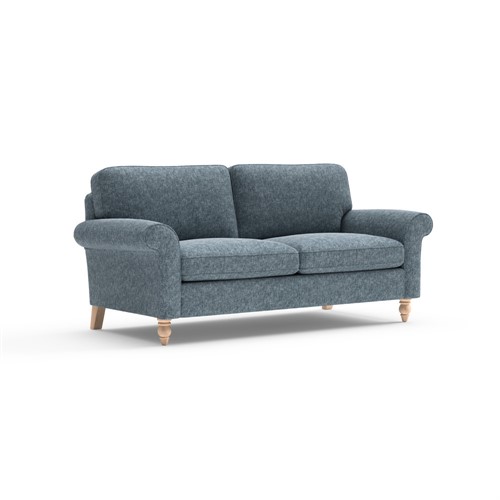 Hurley - 3 Seater - Mid Blue - Aquaclean Oxford