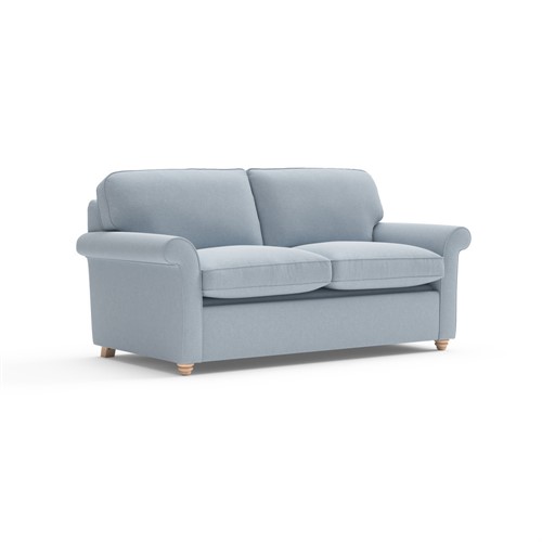 Hurley - Sofa Bed 3 Seater - Chalk Blue - Chunky Cotton