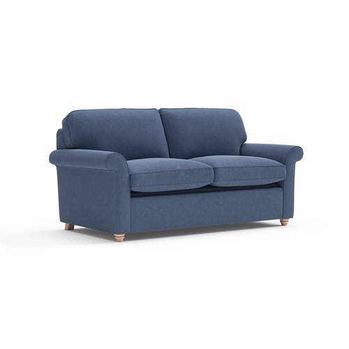 Hurley - Sofa Bed 3 Seater - Dark Blue - Chunky Cotton