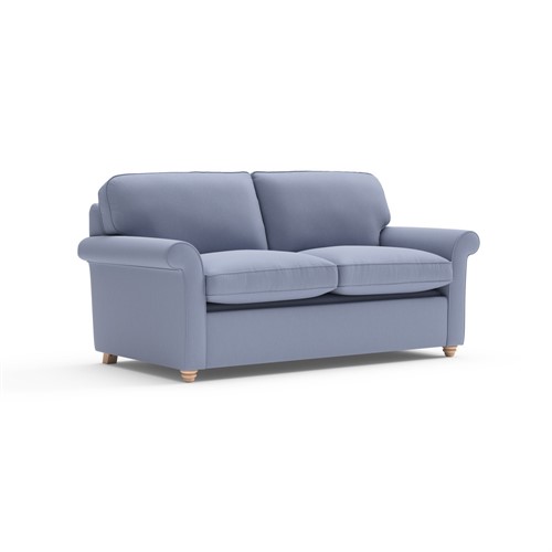 Hurley - Sofa Bed 3 Seater - Mid Blue - Aquaclean Mystic