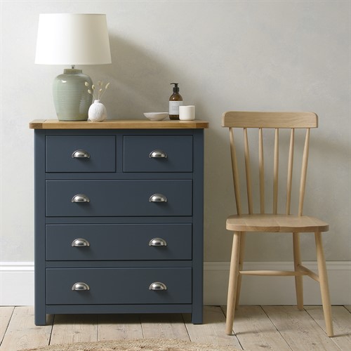 Westcote Inky Blue 2 Over 3 Drawer Chest
