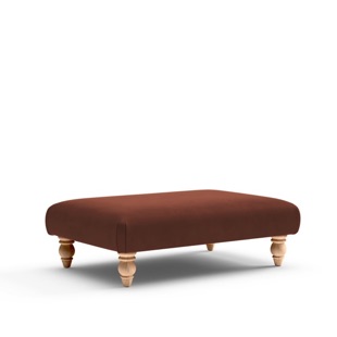 Clara - Foot stool - Copper - Simple Velvet