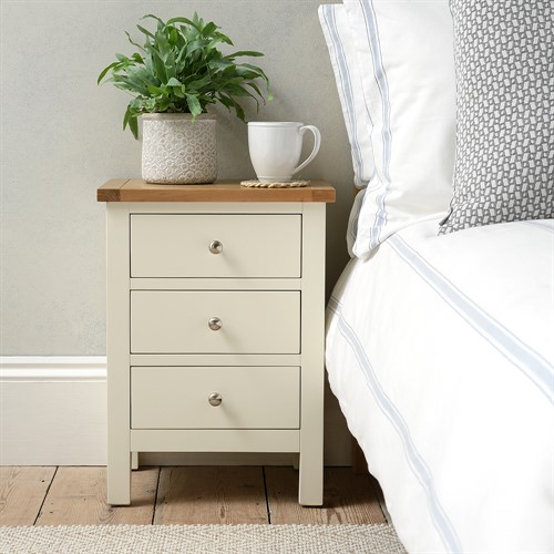 Simply Cotswold Classic Cream 3 Drawer Bedside